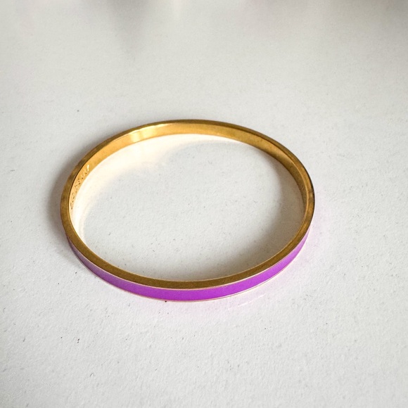 kate spade Jewelry - Kate Spade bangle bracelet, purple & gold